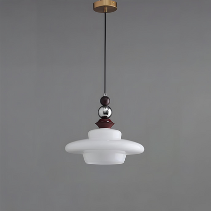 Middeleeuwse stijl glas beige eetkamer hanglamp