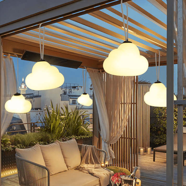 Minori Design LED Hanglamp Cloud Melk Wit Metaal/Acryl Tuin