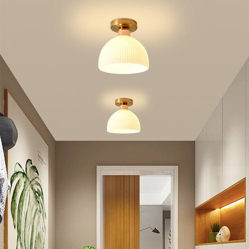 Moderne Melk Wit Glazen Plafondlamp