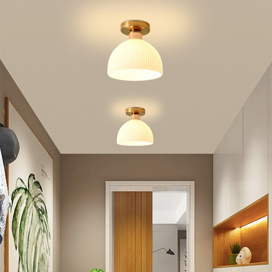 Moderne Melk Wit Glazen Plafondlamp