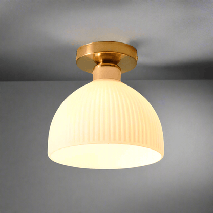 Moderne Melk Wit Glazen Plafondlamp
