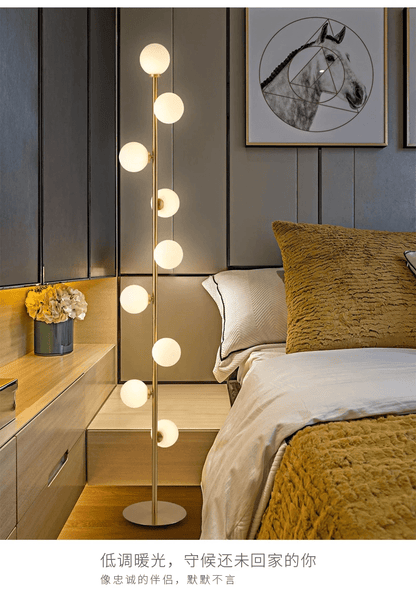 Noorse glazen vloerlamp