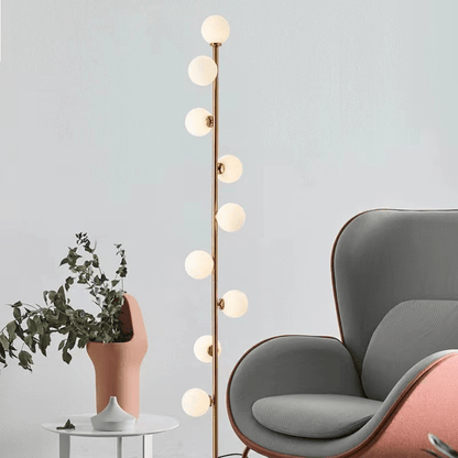 Noorse glazen vloerlamp