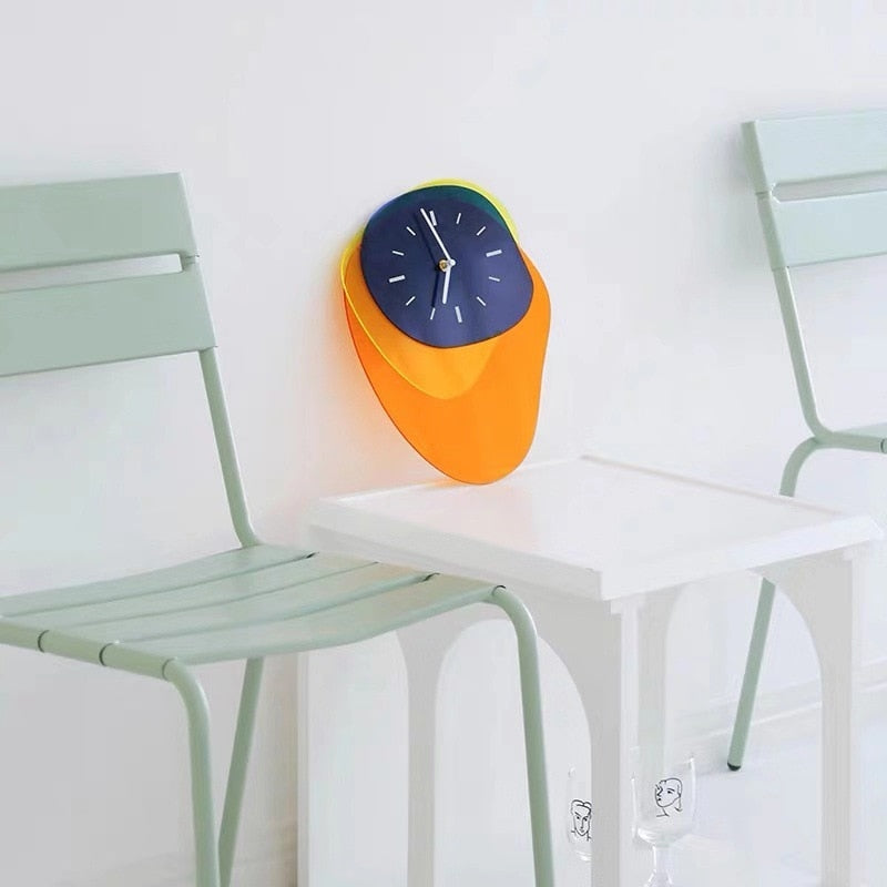 SplashClock | Inkt Gekleurde Creatieve Acryl Wandklok
