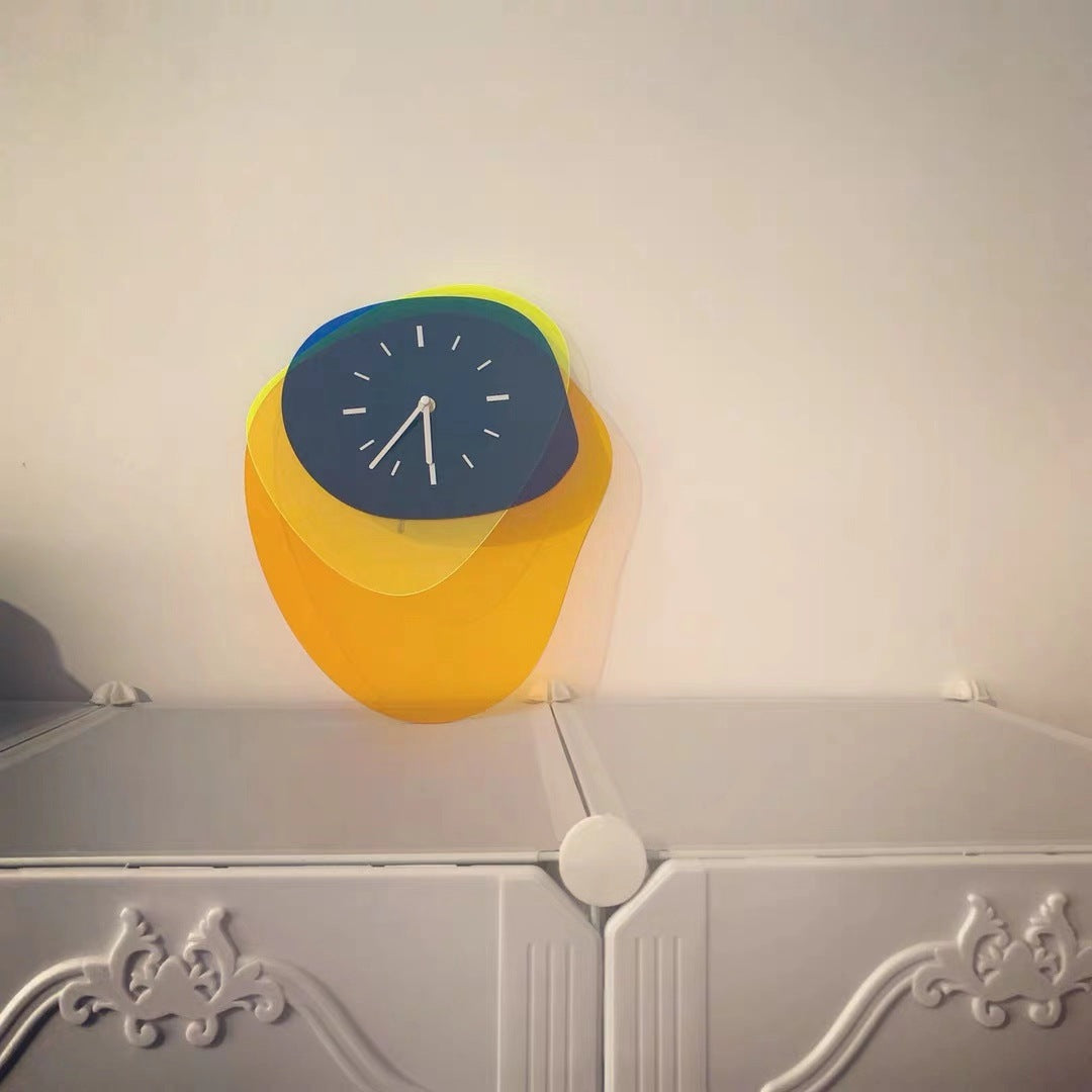 SplashClock | Inkt Gekleurde Creatieve Acryl Wandklok