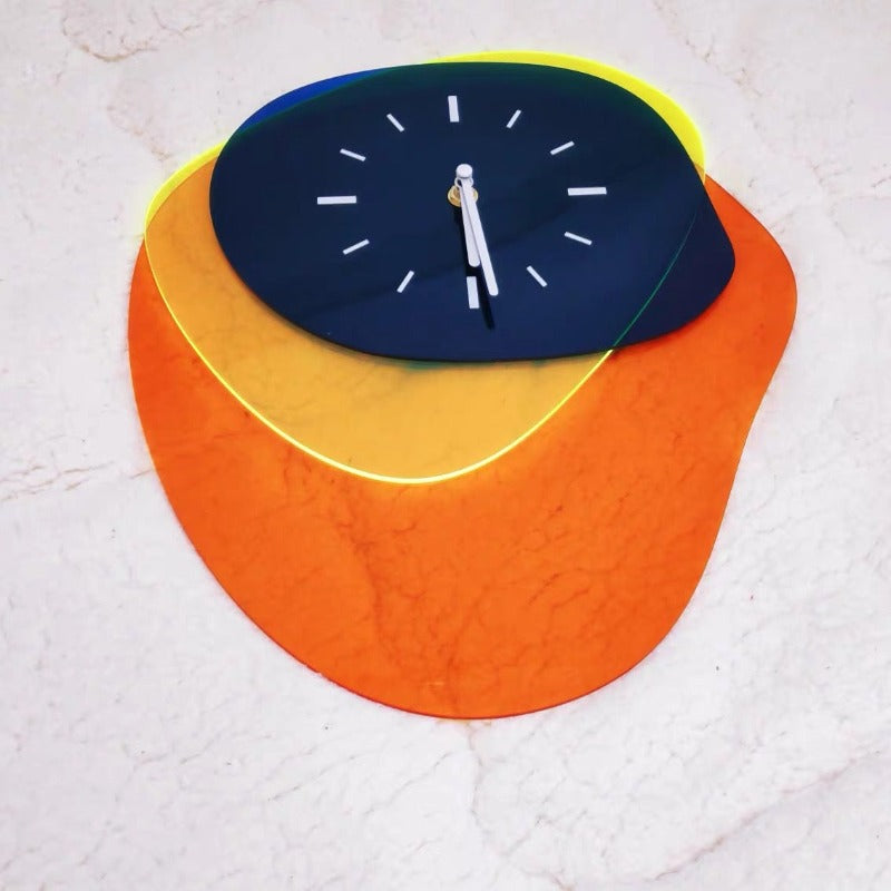 SplashClock | Inkt Gekleurde Creatieve Acryl Wandklok