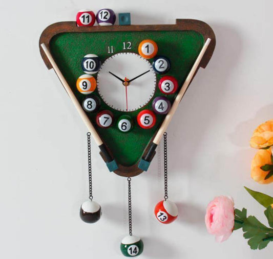 CueTime | Moderne Pool Biljart Wandklok - Uniek decor voor de speelkamer
