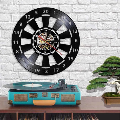 DartTick | Retro Vinyl Dart Wandklok - Uniek huisdecor