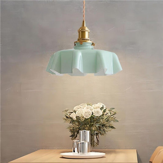 Retro Glazen Bloem Hanglamp