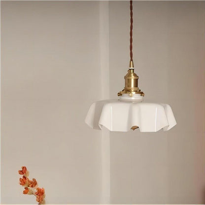 Retro Glazen Bloem Hanglamp