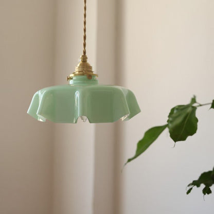 Retro Glazen Bloem Hanglamp