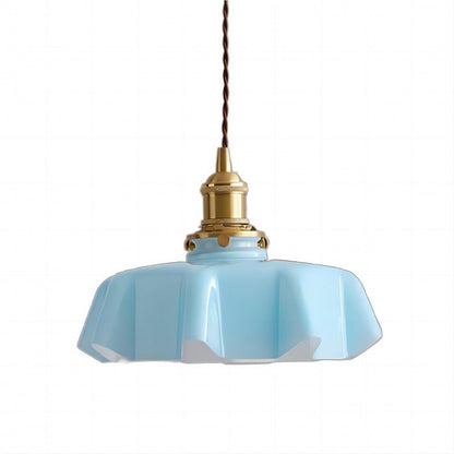Retro Glazen Bloem Hanglamp