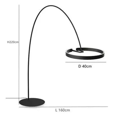 Scandinavische LED design staande lamp