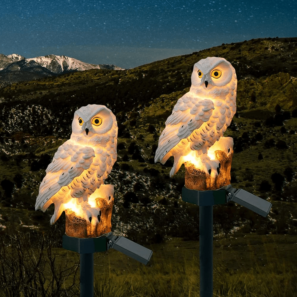 Solar-Uilen lamp (2-Pack)