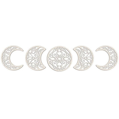 WoodLoom | Rustic Wooden Moonphase Wall Decor