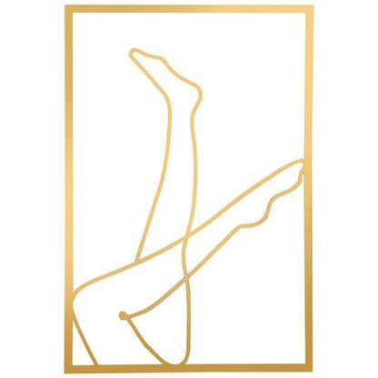 LineArtistry | Creatieve elegante abstracte enkele lijn metalen muur kunst